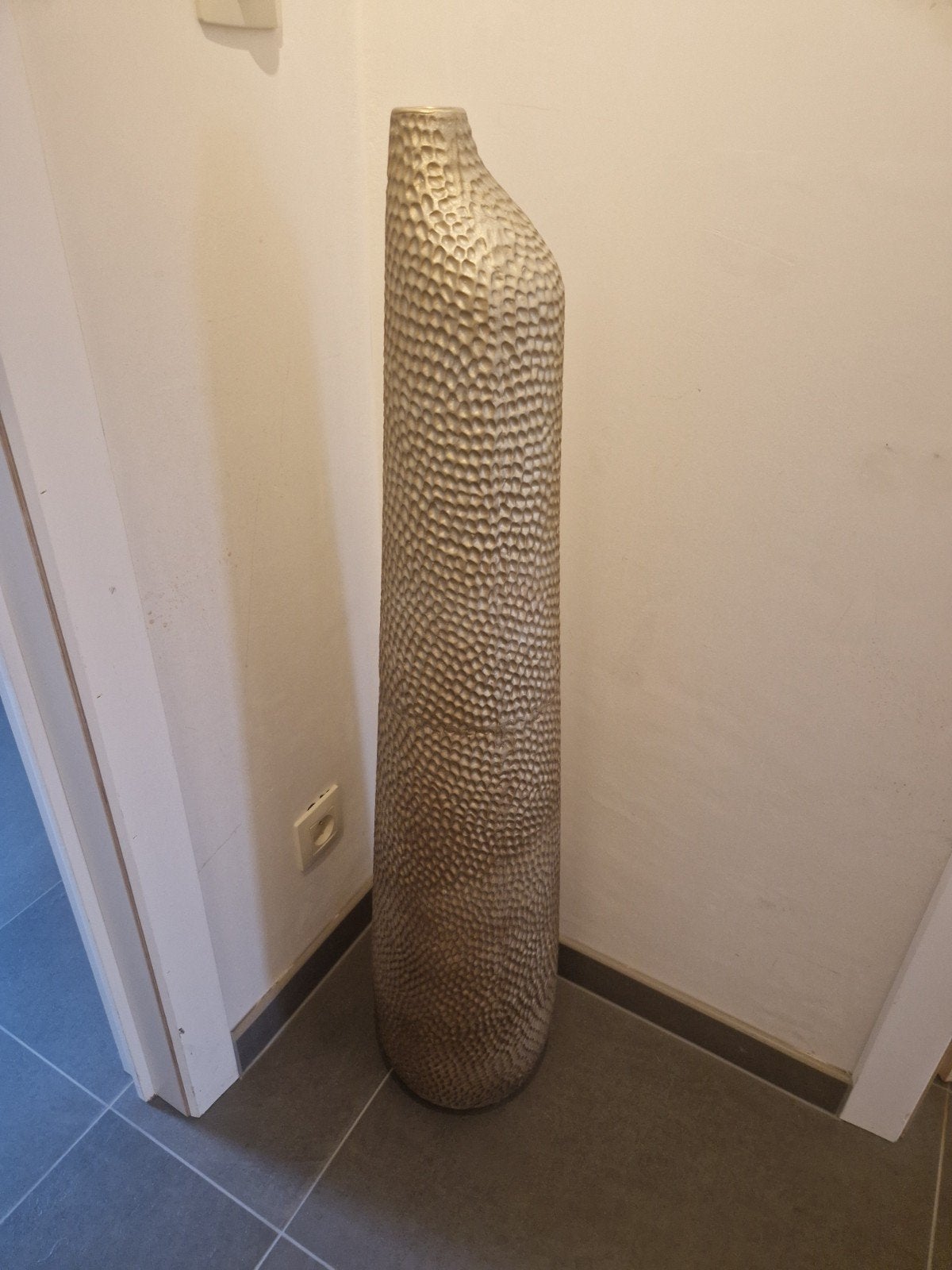 Exterioo Gouden Decoratieve vaas 100cm, Huis en Inrichting, Ophalen, Zo goed als nieuw, 100 cm, Steen/keramiek