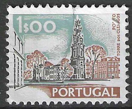 Portugal 1972 - Yvert 1137 - Toren der Geestelijken (ST), Postzegels en Munten, Postzegels | Europa | Overig, Gestempeld, Portugal
