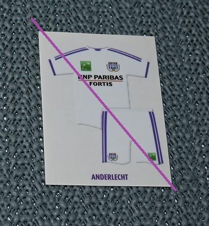 Panini Football 2010 / RSC Anderlecht / Uit - shirt / Wit, Verzenden, Nieuw, Poster, Plaatje of Sticker