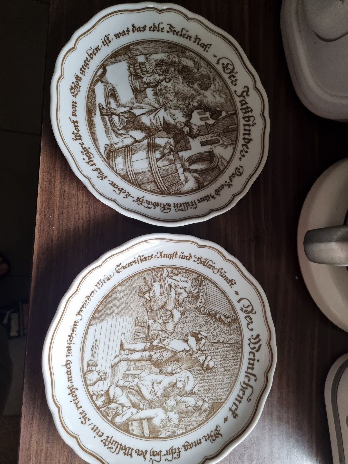 2 Vintage Hutschenreuther Wandborden, Ophalen