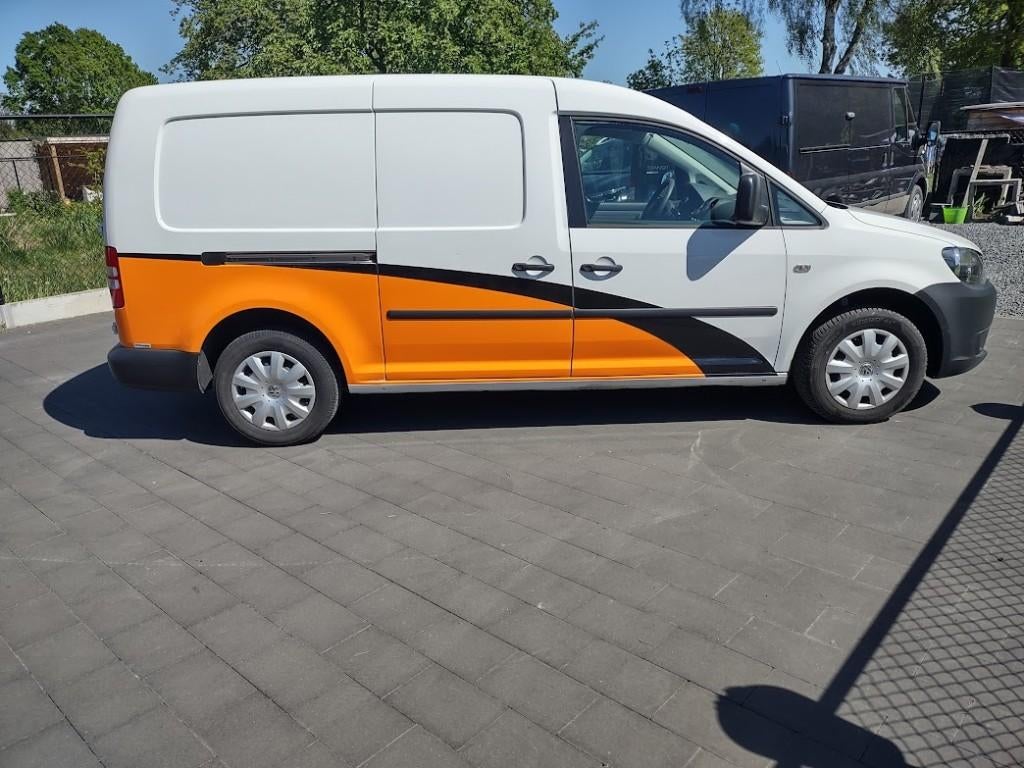 Vw Caddy maxi  in heel mooie staat, Auto's, Voorwielaandrijving, Stof, Zwart, 4 cilinders