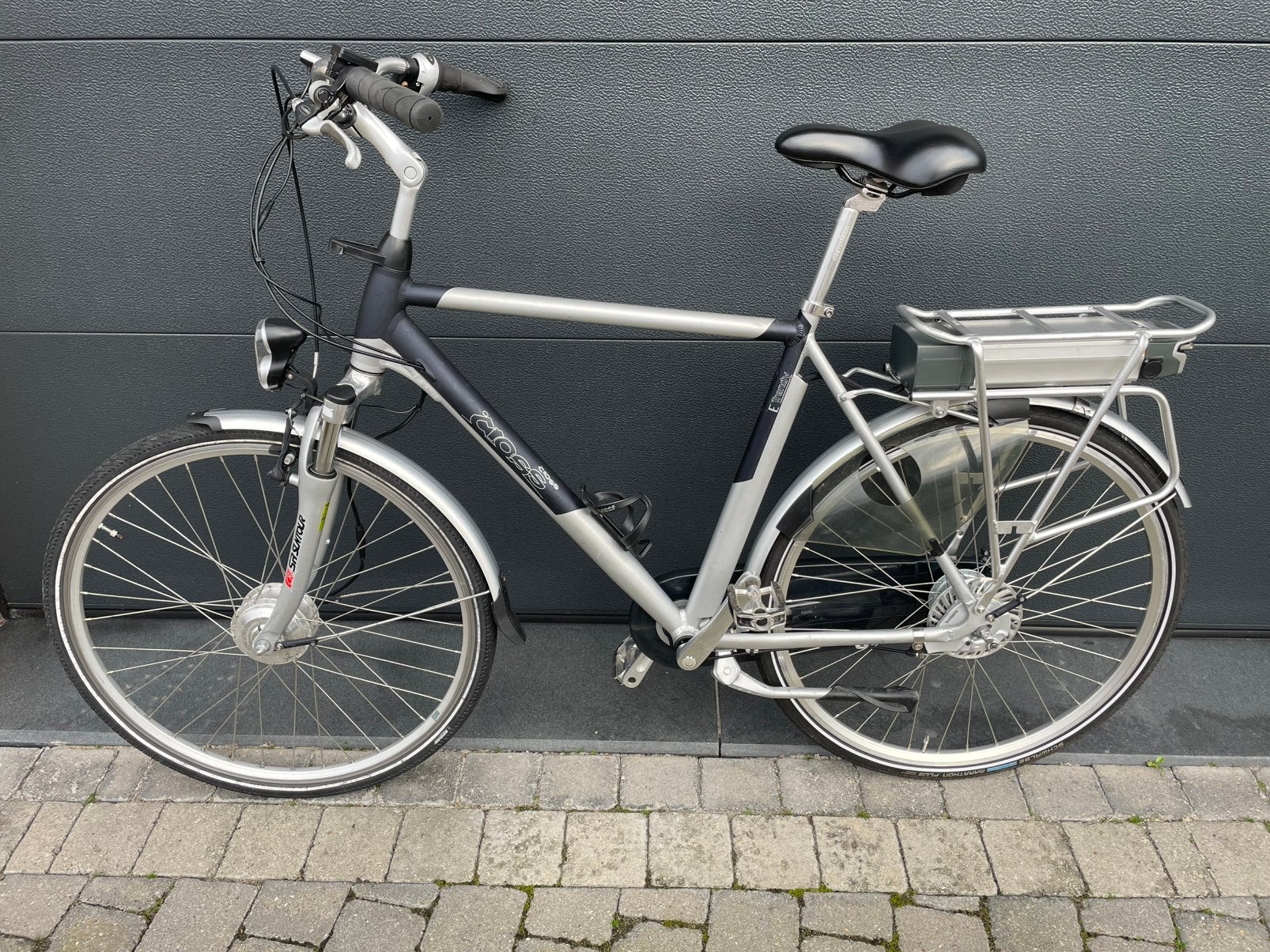 Elektrische herenfiets met gereviseerde batterij, Ophalen, Zo goed als nieuw