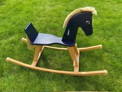 Schommelpaard speelgoed - merk Geuther - vrij zitdeel 23cm, Ophalen, Gebruikt