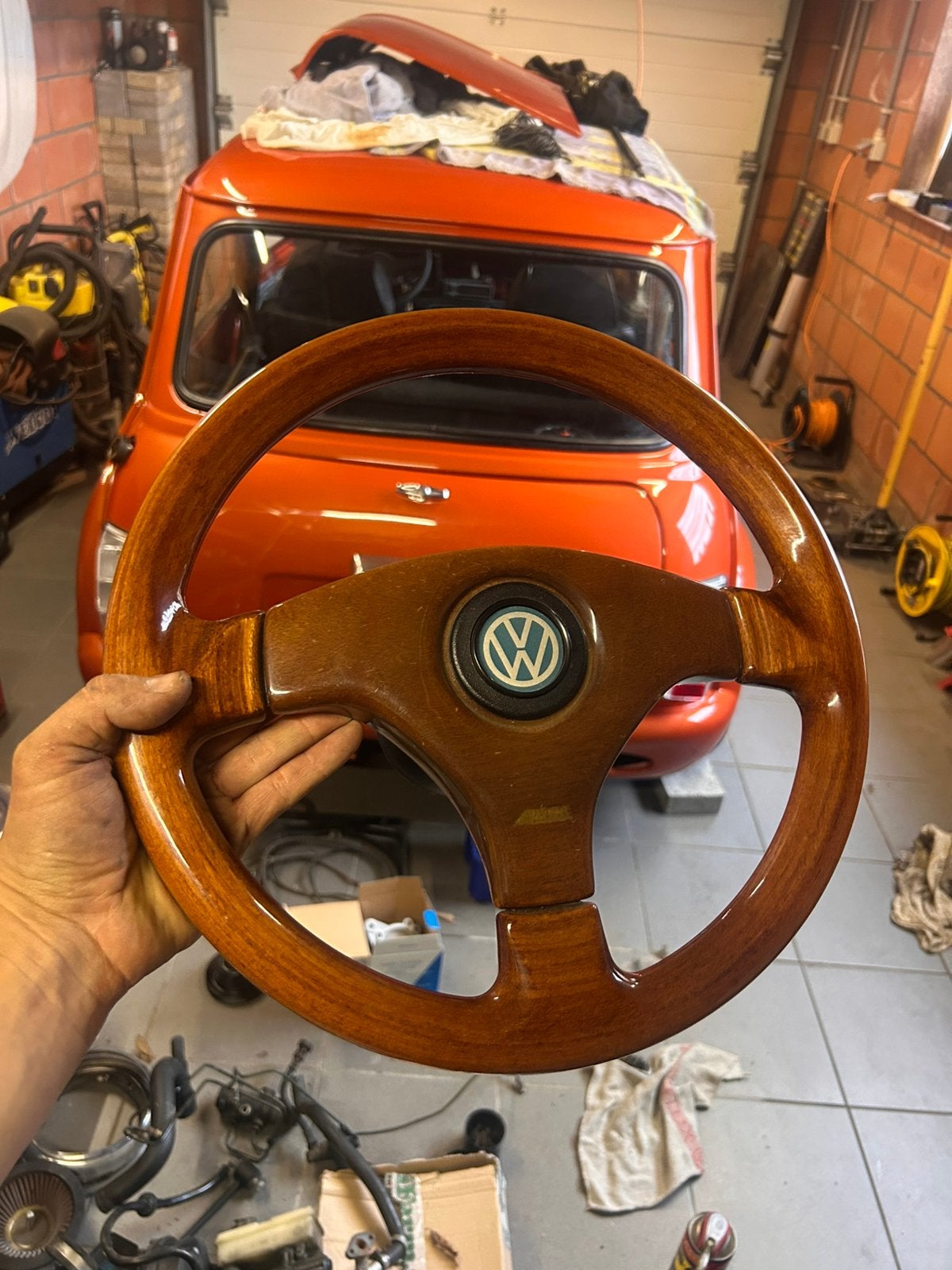 O.B.A houten stuur., Enlèvement ou Envoi, Utilisé, Volkswagen