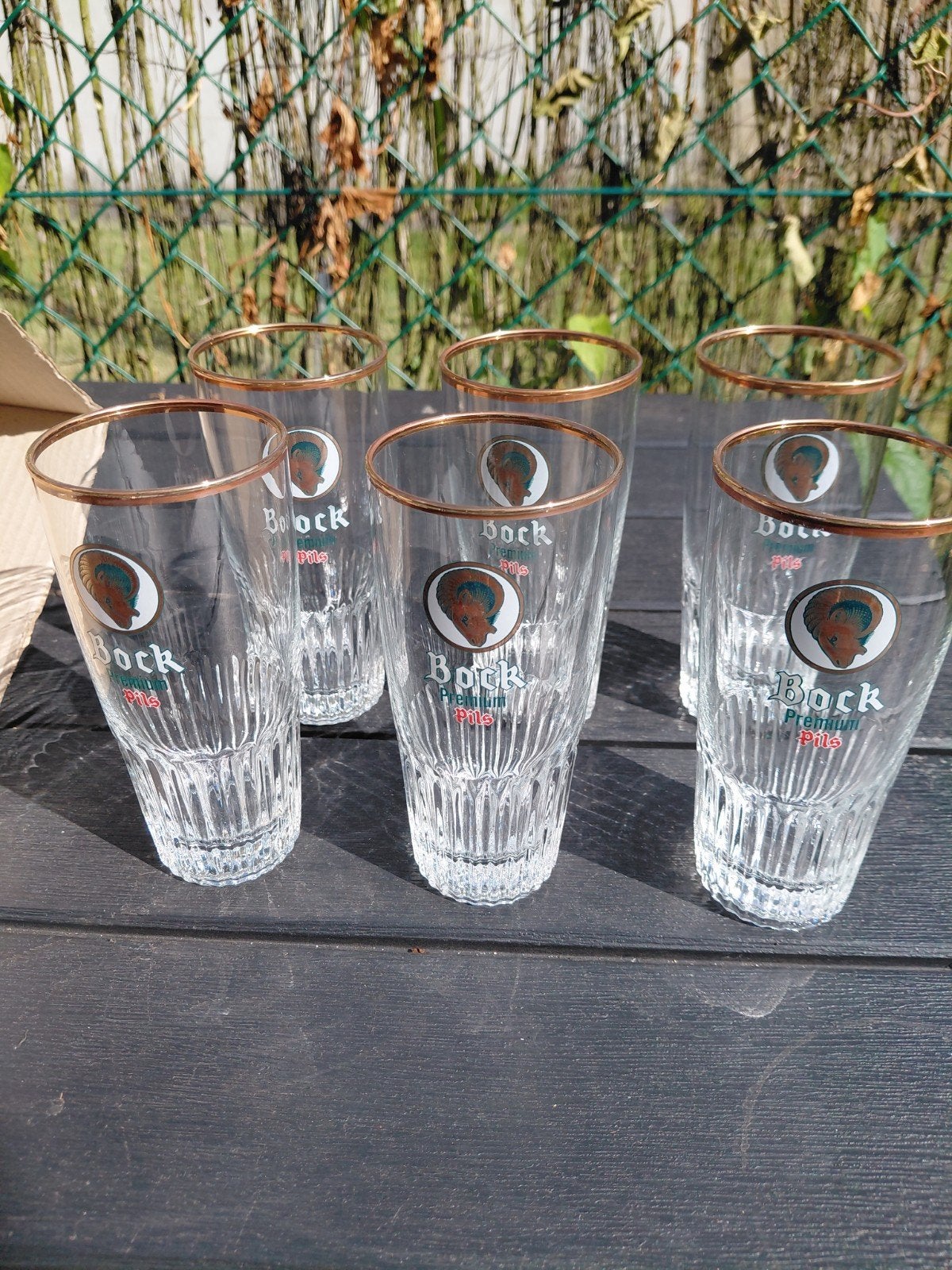 6 verres a Bière Bock premium pils neufs, Enlèvement, Comme neuf, Verre à bière