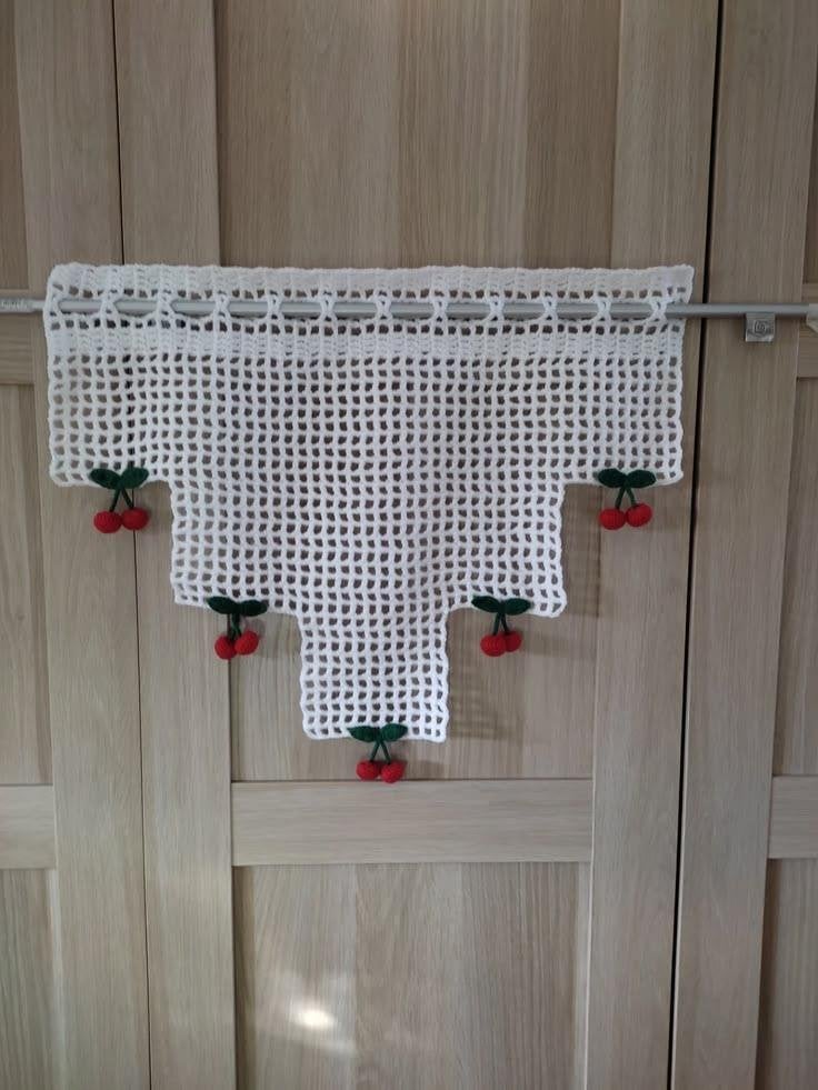 rideau le temps des cerises, Maison & Meubles, Neuf, Moderne, Envoi, Textile