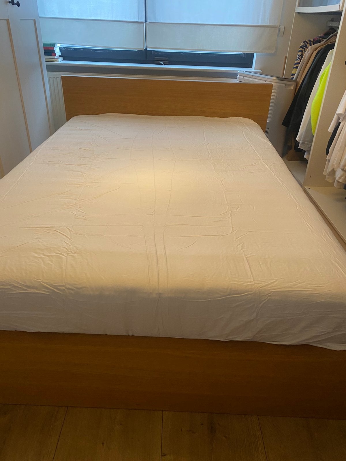 Ikea bed MALM inclusief matras en topmatras, Maison & Meubles, Chambre à coucher | Lits, Enlèvement, Comme neuf