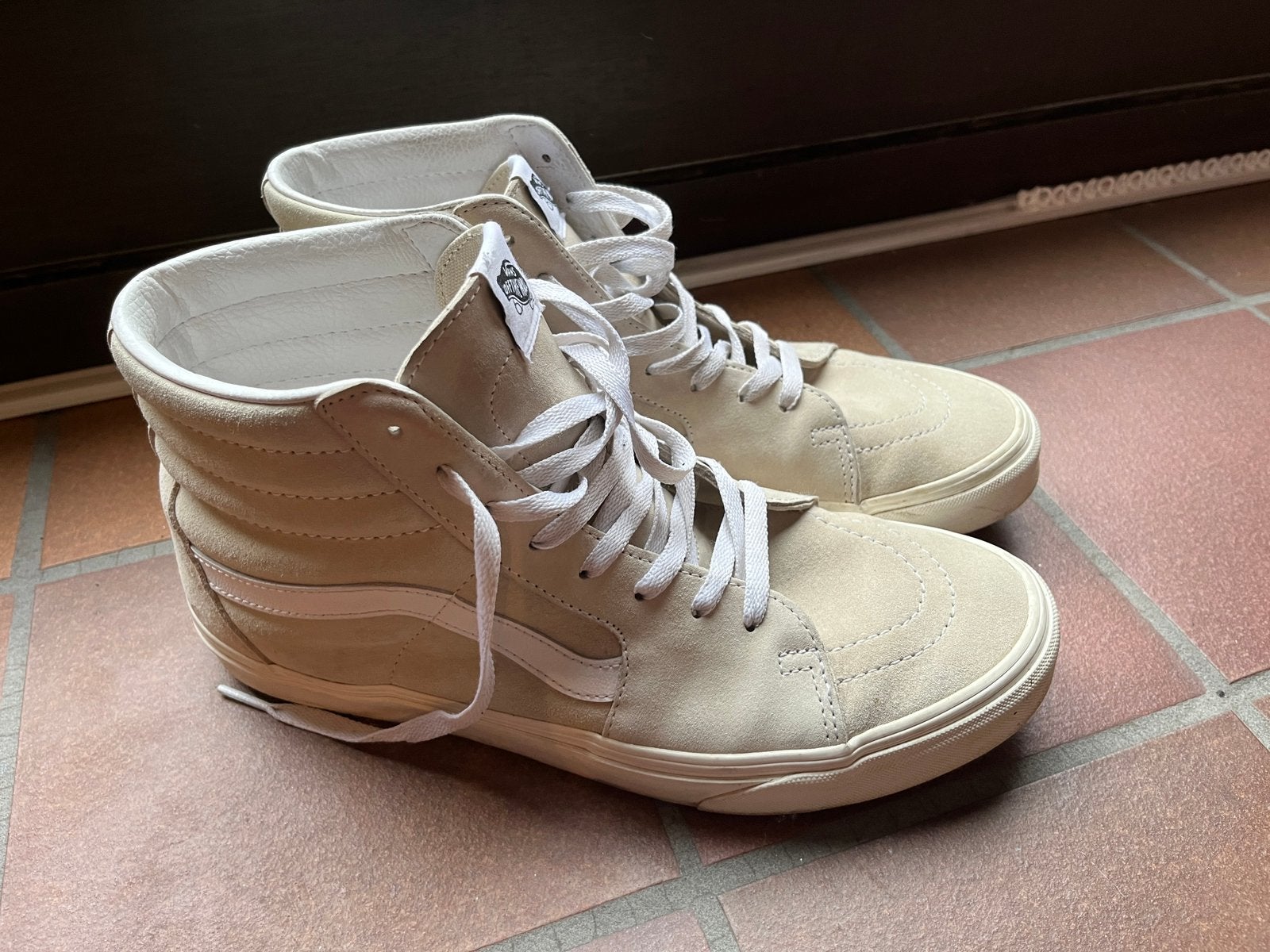 Vans sk8-hi Crema 44, Ophalen, Overige kleuren, Zo goed als nieuw, Sneakers