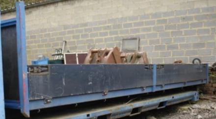 Container slede / plateau, Ophalen