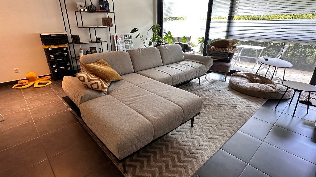 Rolf Benz CR.420 design zetel – chaise longue – topstaat, Huis en Inrichting, Ophalen, 250 tot 300 cm, Hoekbank, Driepersoons
