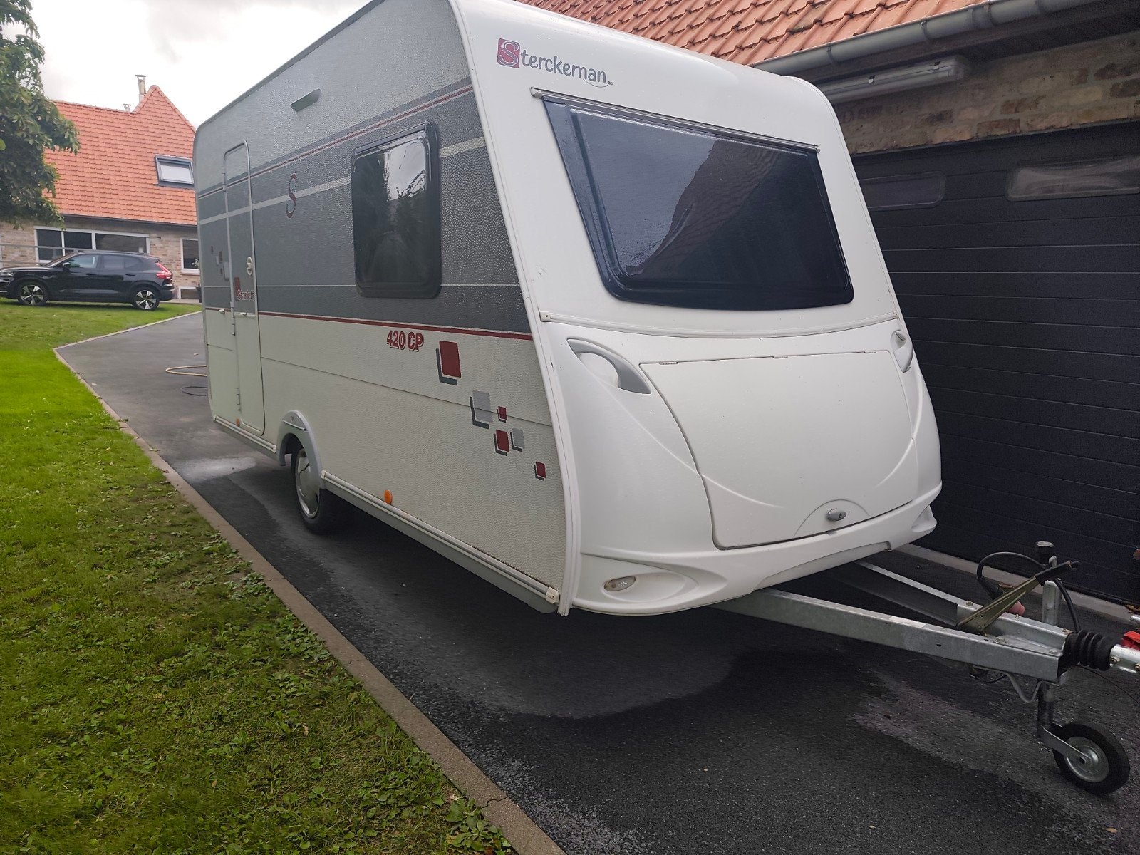 Sterckeman Starlett 420cp LICHTGEWICHT ALS NIEUW., Caravans en Kamperen, Sterckeman, Schokbreker, Dwarsbed, Treinzit