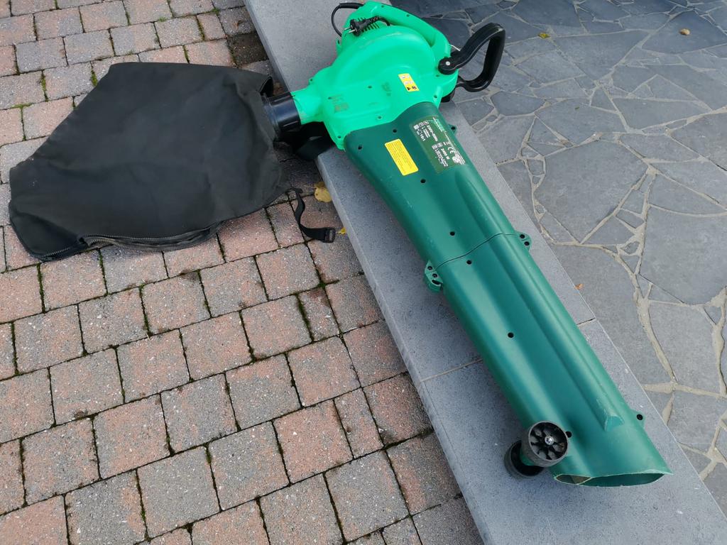 Bladblazer/bladzuiger met opvangzak 2400W, Tuin en Terras, Ophalen, Zo goed als nieuw, Met opvangzak