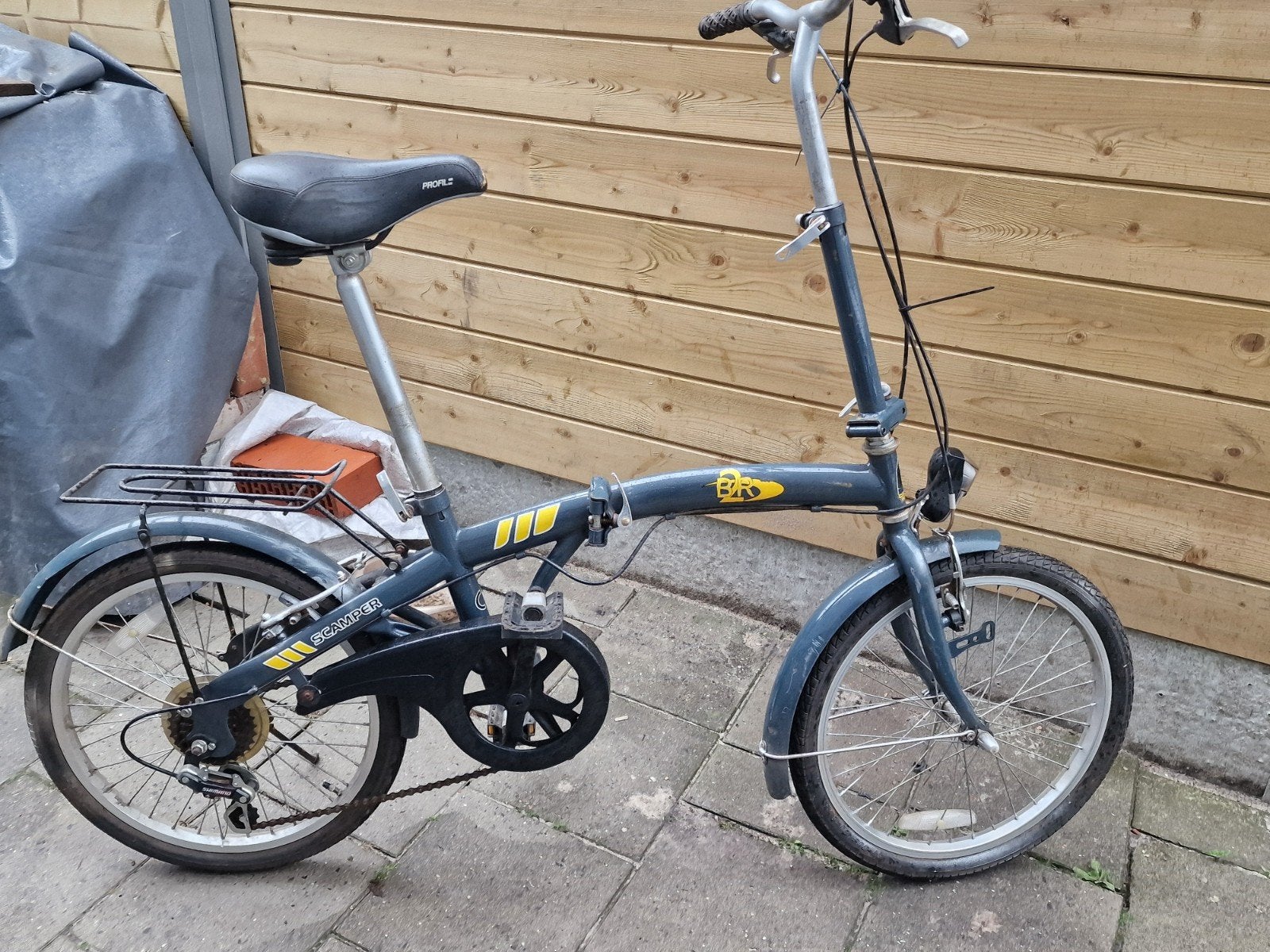 Vouwfiets/plooifiets Scamper, Ophalen