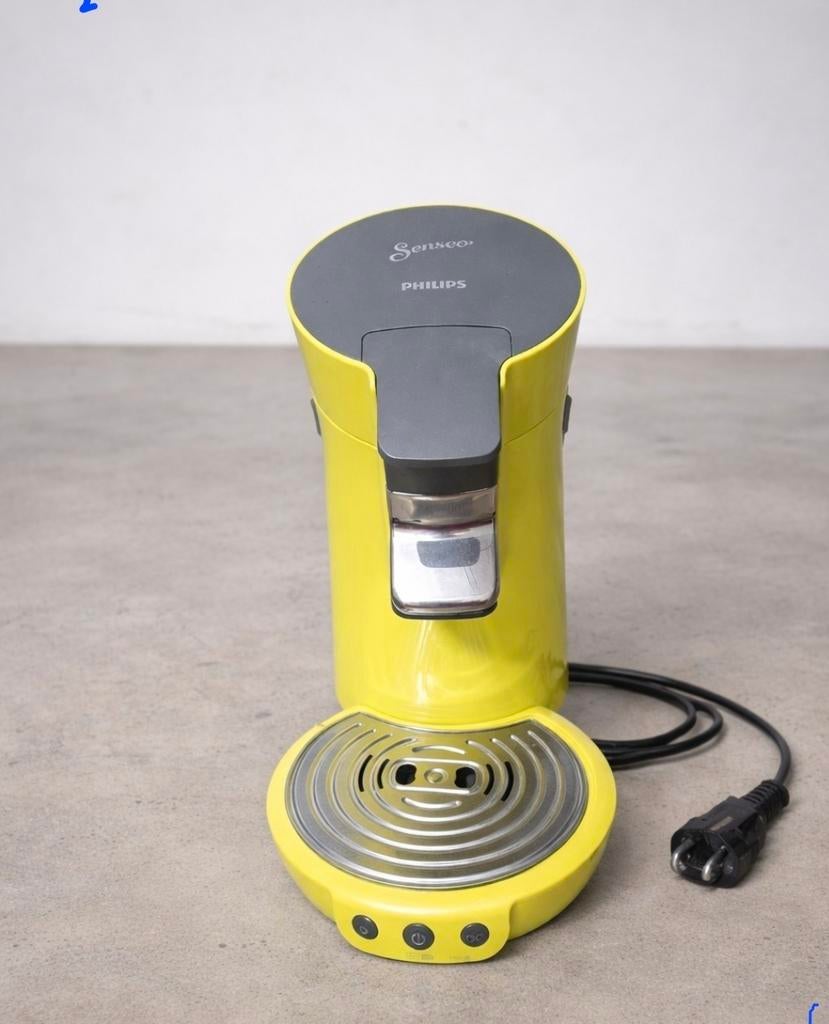 Groene Philips Senseo-koffiemachine.