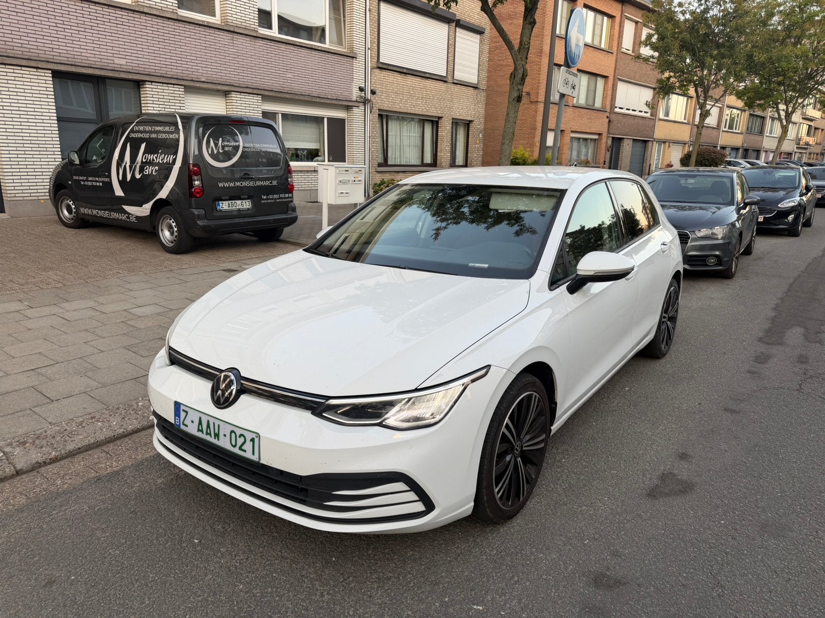 Volkswagen golf 8 2.0TDI DSG 210.000km, Auto's, Stof, Wit, Bedrijf, 5 deurs