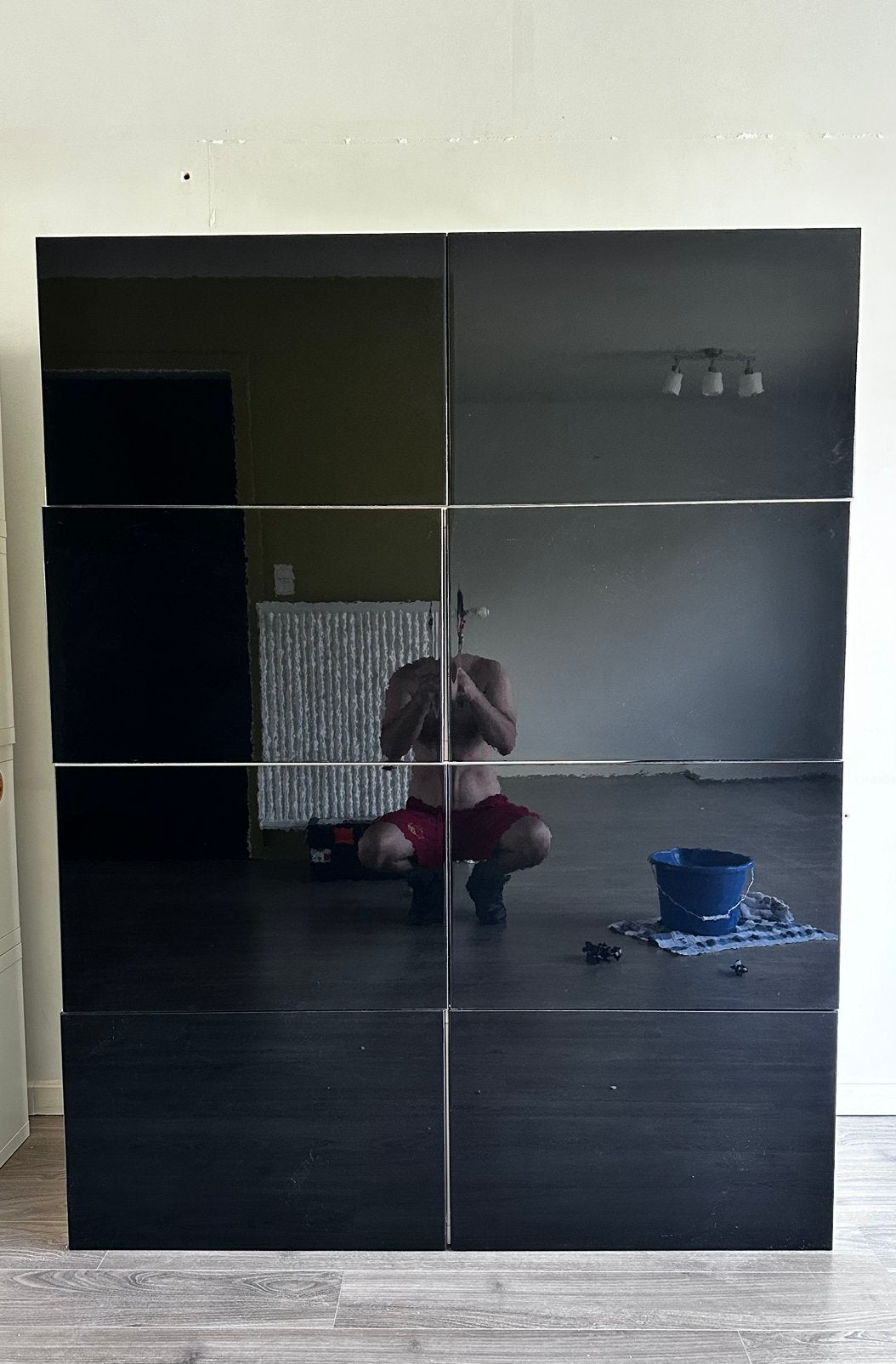 Combinaison rangement murale IKEA noir brillant, Enlèvement, Comme neuf, IKEA