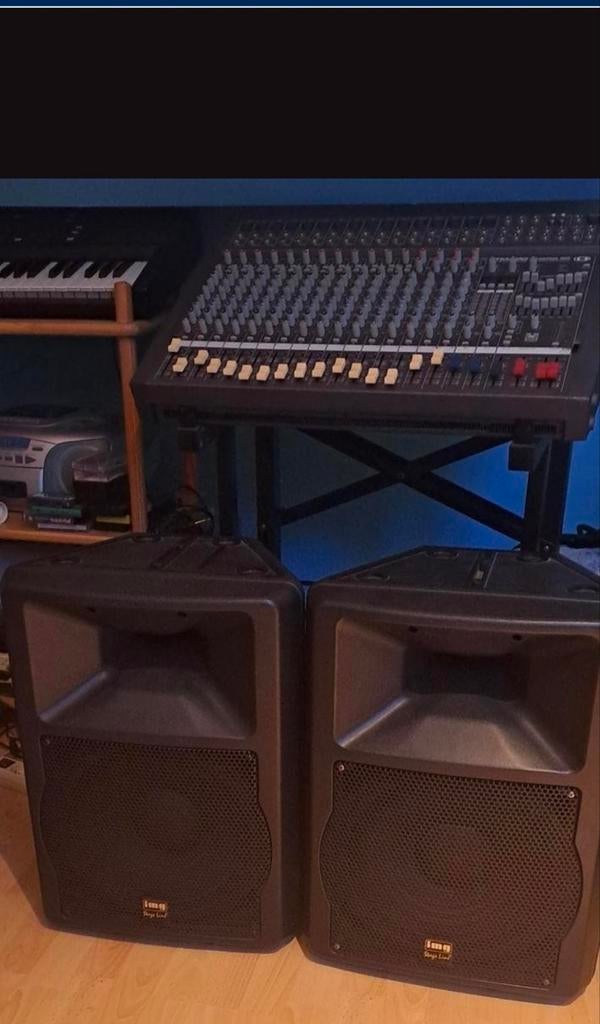 Table mixage dynacord 1600 powermat+baffles 300w, Ophalen of Verzenden