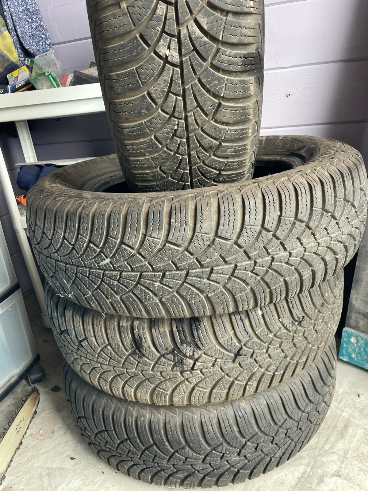 4 winterbanden M S 175/65/R14, Autos : Divers, Pièces de sport automobile, Enlèvement, Comme neuf