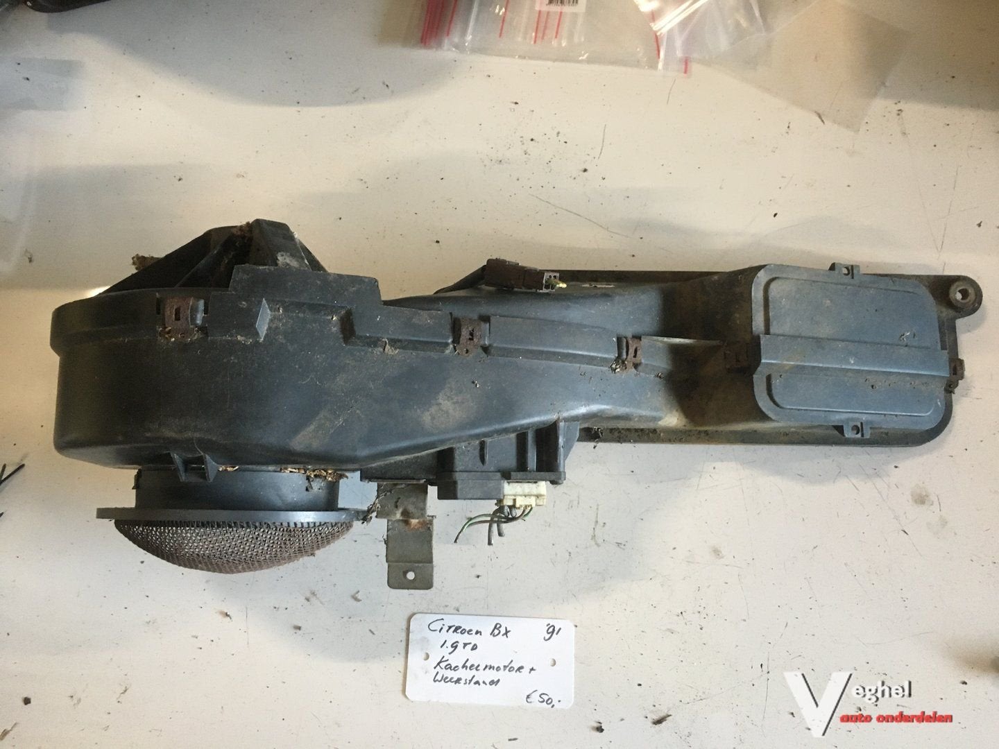 Citroen BX 1991/1993 1.9 td  Kachelmotor met kachelweerstand, Gebruikt, -, -, Ophalen of Verzenden