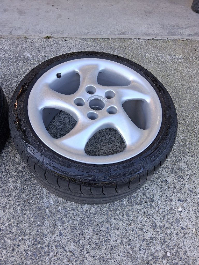 complete wielenset voor porsche 911, Ophalen, 18 inch, Gebruikt, 265 mm