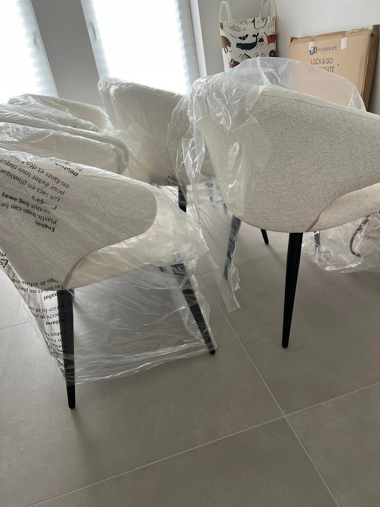 6 eetkamerstoelen westwing, Ophalen, Nieuw, Wit, Vijf, Zes of meer stoelen