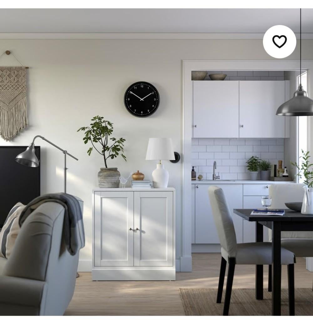Kast ikea HAVSTA wit, Ophalen, 100 tot 150 cm, 50 tot 100 cm, Zo goed als nieuw