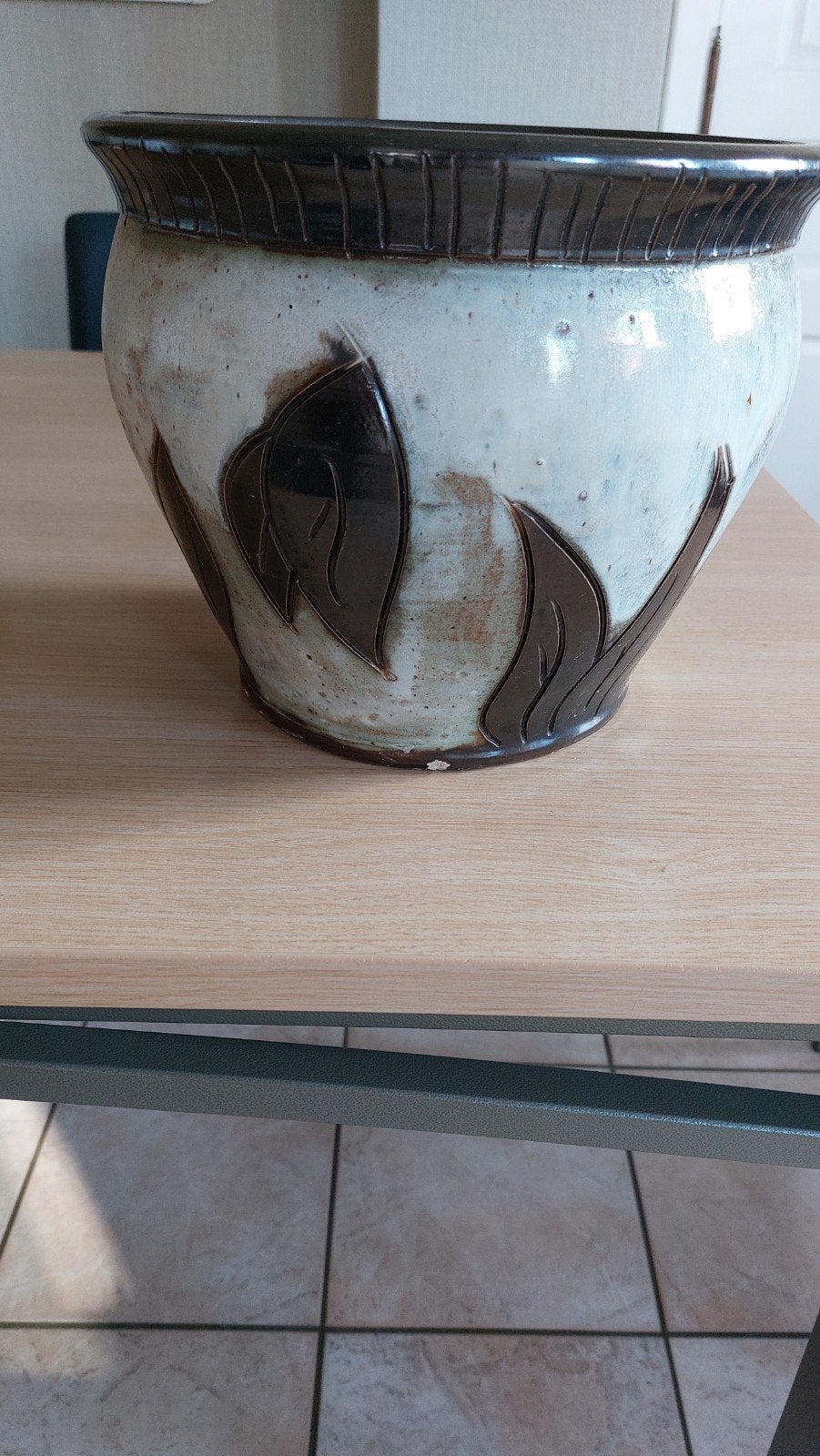cachepot in prima staat, Ophalen, Gebruikt, Porselein of Keramiek, Rond