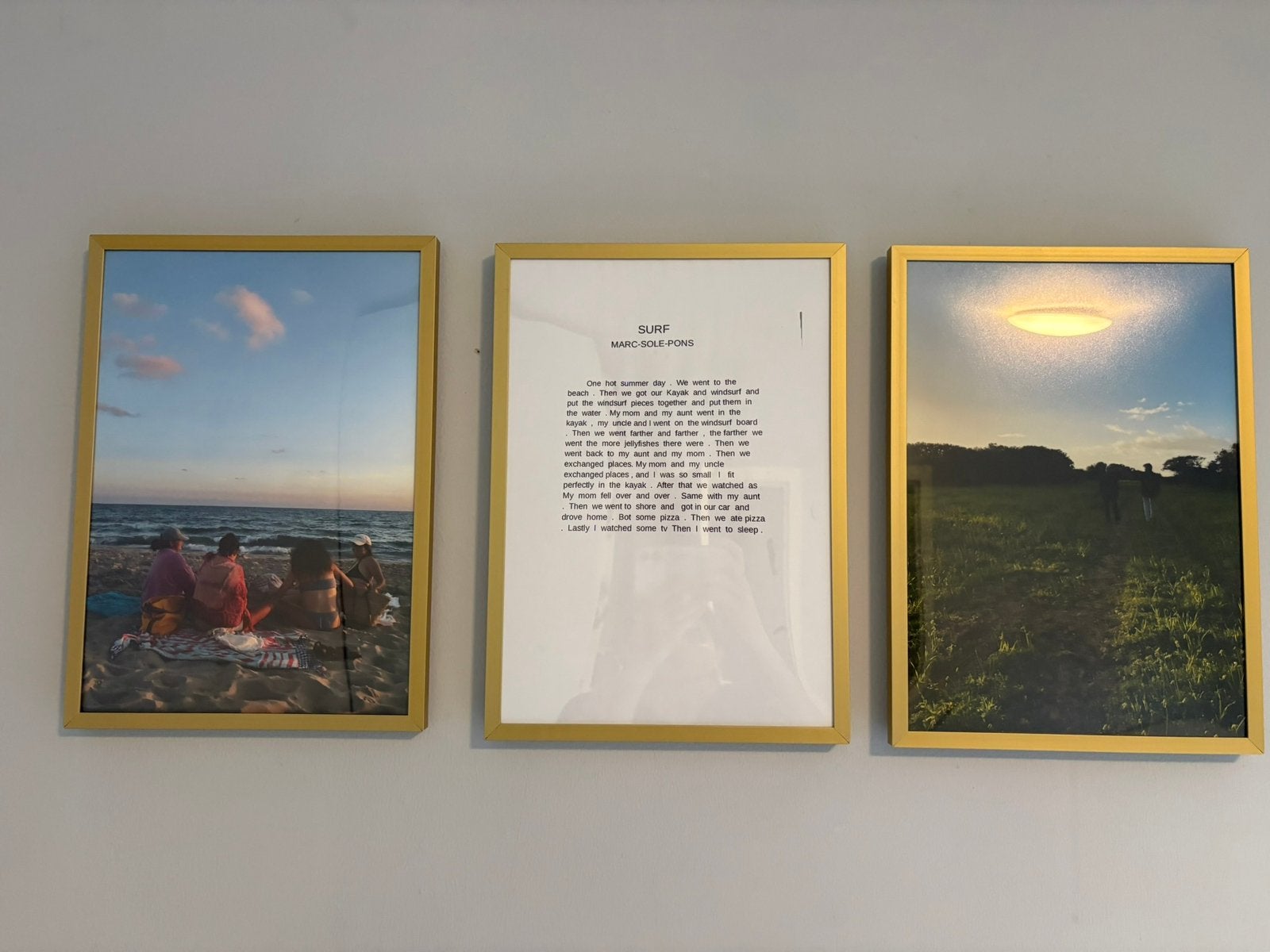 Set van 3 gouden fotokaders [30x40 cm], Boeken, Prentenboeken en Plaatjesalbums, Ophalen of Verzenden, Zo goed als nieuw