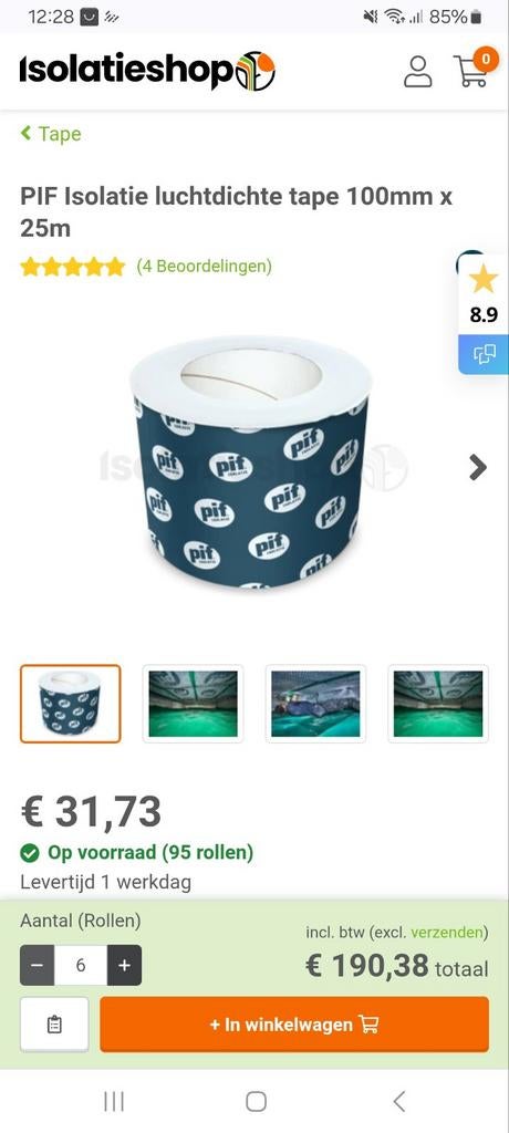 Pif tape, Ophalen of Verzenden