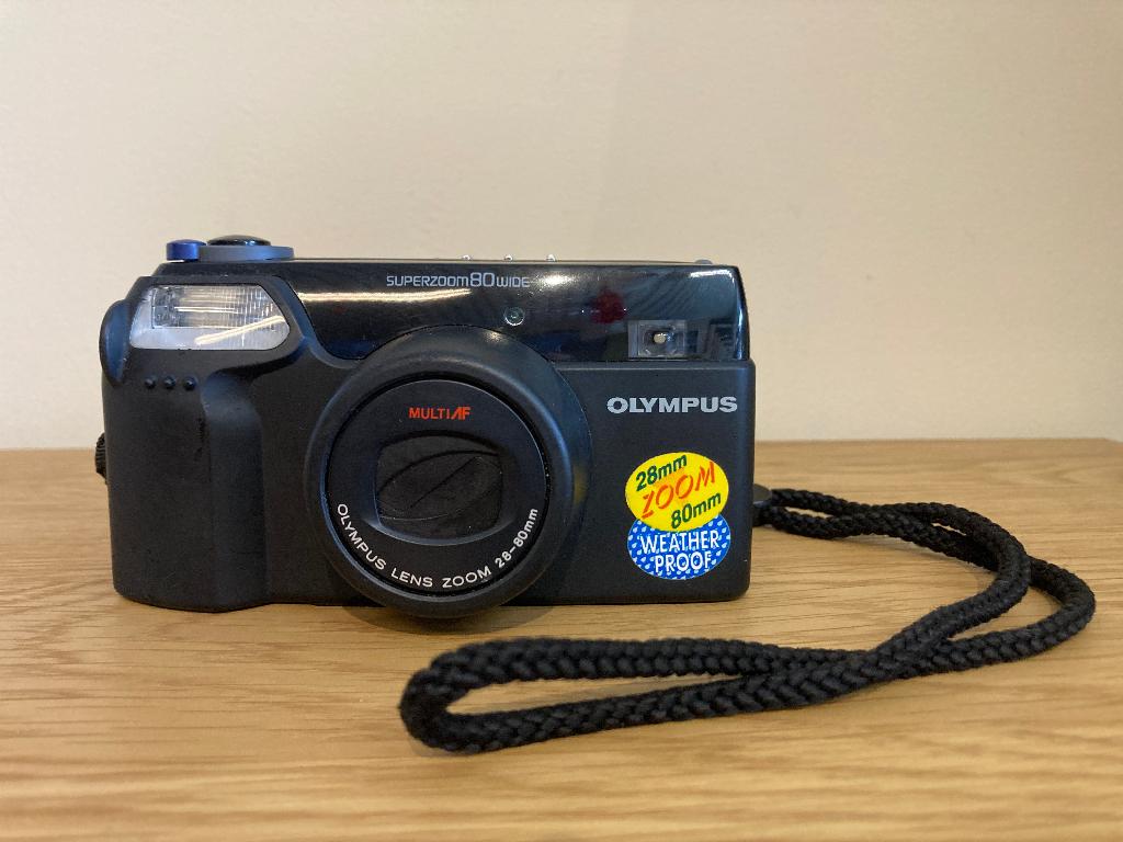 OLYMPUS SUPERZOOM 80 GROOTHOEK, Audio, Tv en Foto, Fotocamera's Analoog, Ophalen of Verzenden, Gebruikt, Olympus