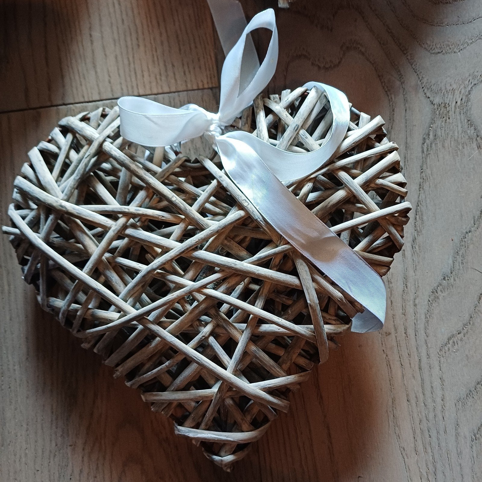 rieten hart, Huis en Inrichting, Woonaccessoires | Kransen, Ophalen, Zo goed als nieuw, Natuurlijk materiaal