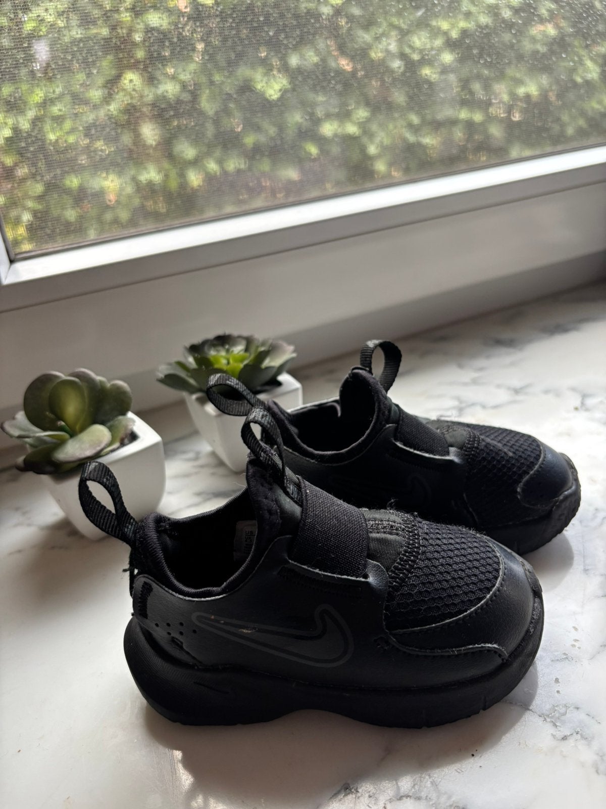 Kids Nike Flex Runner 3 all black, Schoenen, Ophalen of Verzenden, Zo goed als nieuw, Jongen