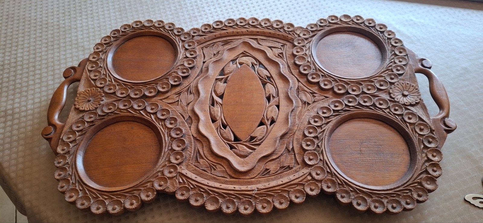Houten  plateau ,prijs, Huis en Inrichting, Woonaccessoires | Dienbladen, Ophalen