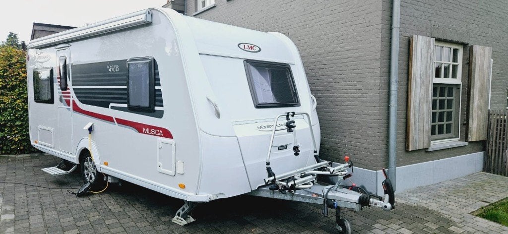 LMC Münsterland Musica 470D Mover-Airco-Elektrische Luifel.., Kachel, Rondzit, Particulier, Vast bed