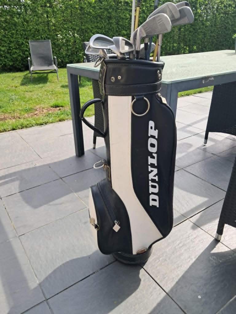 Golfzak met clubs, Sport en Fitness, Golf, Ophalen, Gebruikt, Overige typen