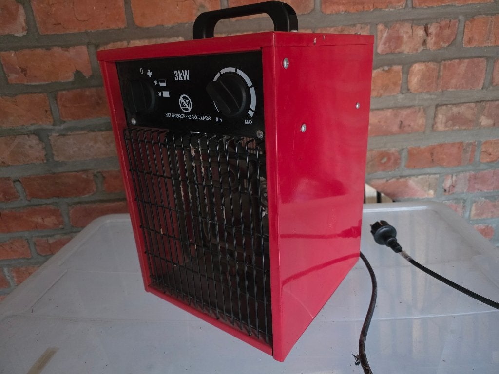 Handson werkplaatskachel 3000 W – 230 V, 30 tot 80 cm, Gebruikt, Minder dan 60 cm, Ophalen