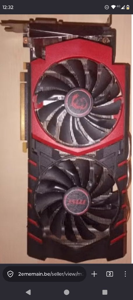 MSI GTX 960 gaming 2Gb, Informatique & Logiciels, Enlèvement, Utilisé, Nvidia