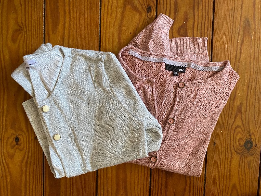 2 vesten voor meisjes van 8-9 jaar, Jbc, Meisje, Trui of Vest, Ophalen of Verzenden