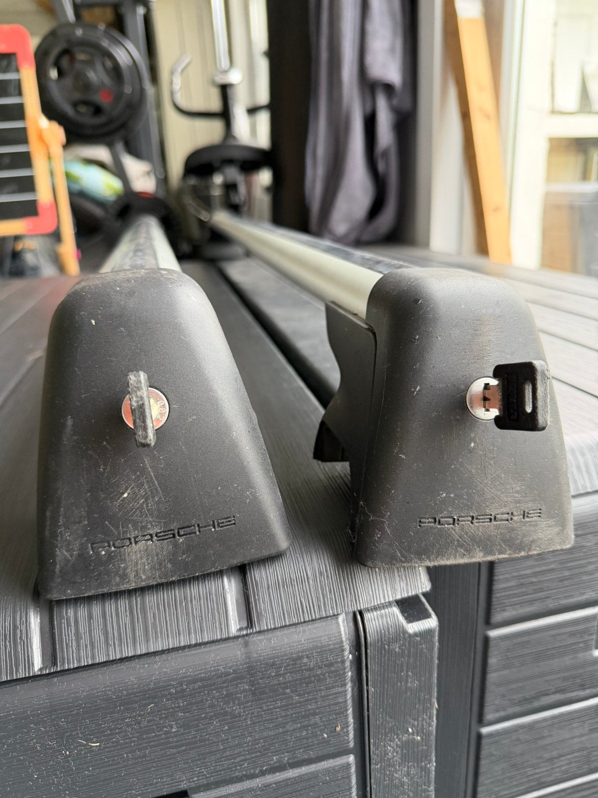 Barres de toit originales Porsche, Autos : Divers, Enlèvement, Utilisé