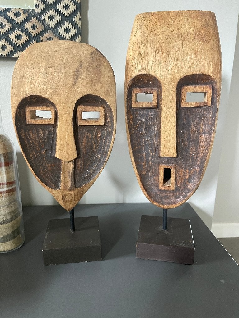 Houten beeldjes, Huis en Inrichting, Ophalen, Zo goed als nieuw, Hout
