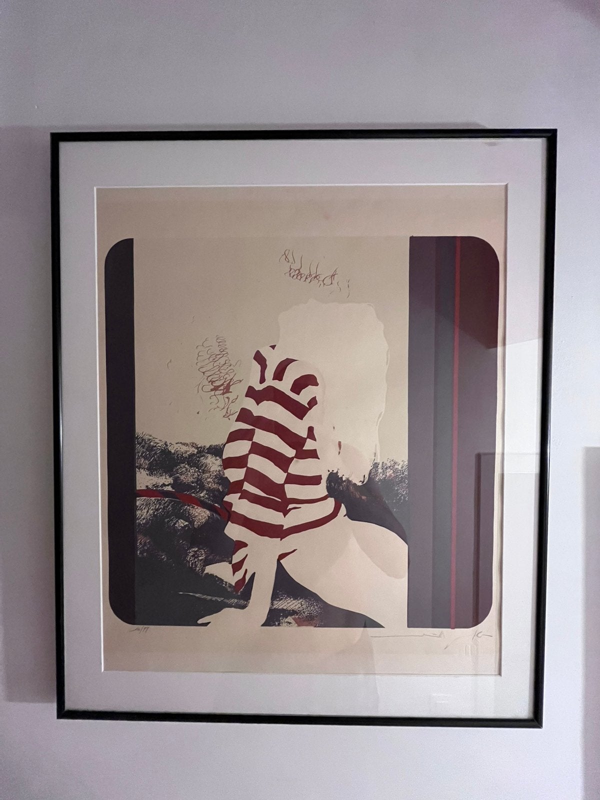 Martin R Baeyens ‘Image’ zonder titel, Antiek en Kunst, Gesigneerd, Ophalen, Abstract, Lithografie