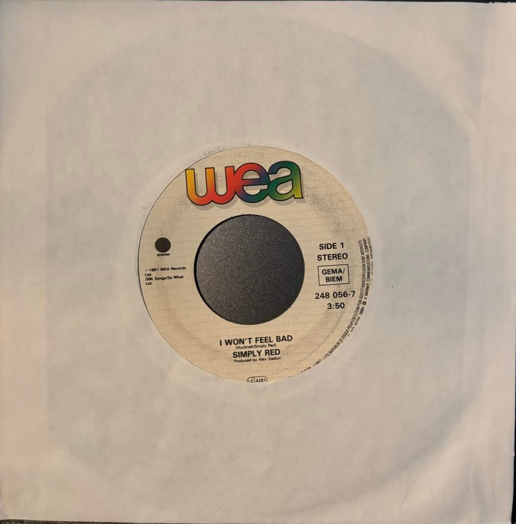 Simply red - I Won,t feel bad - Lady Godiva’s room 1987, Enlèvement ou Envoi, Utilisé