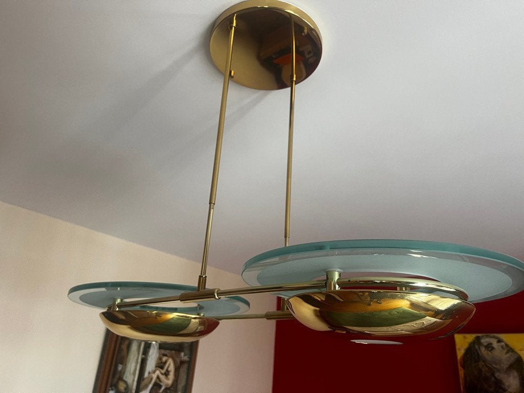 Lampe suspendue - Verre de Murano (Vistosi / La Murrina), Enlèvement, Utilisé, Verre