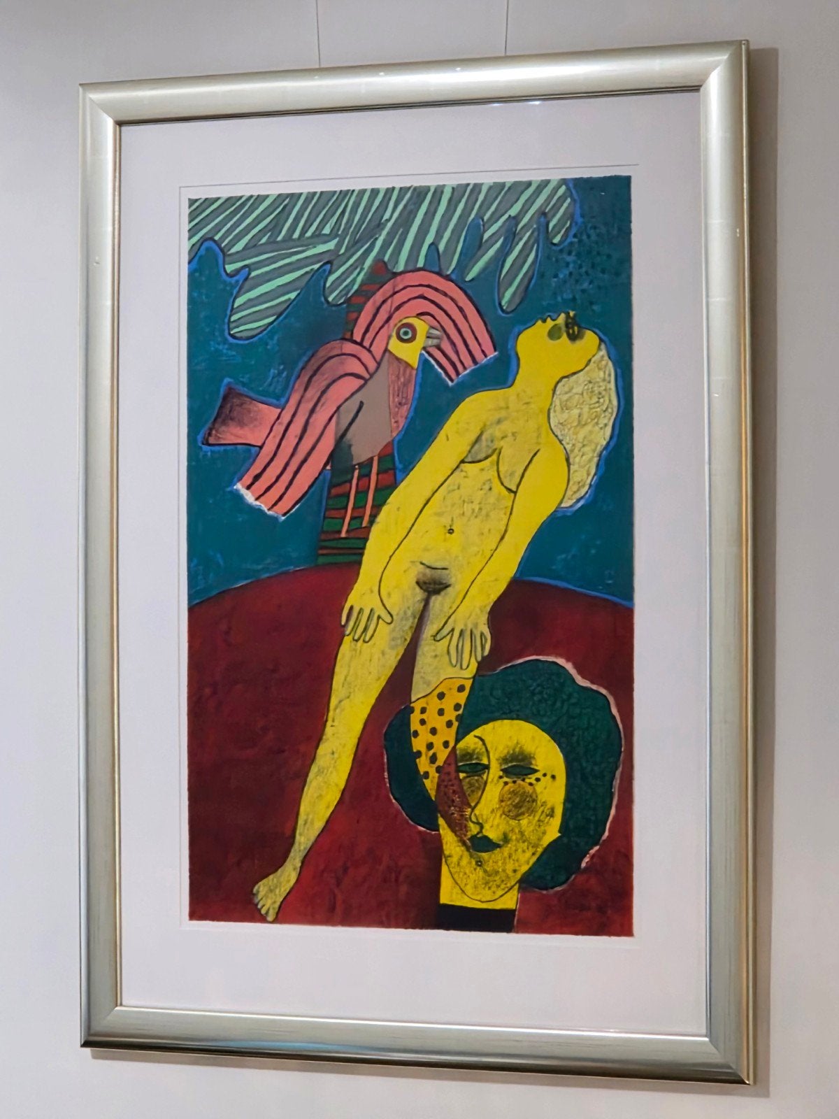 Corneille - Nu Jaune - E.A 1/10 - 1983 Handgesigneerd, Numéroté, Enlèvement ou Envoi, Sérigraphie