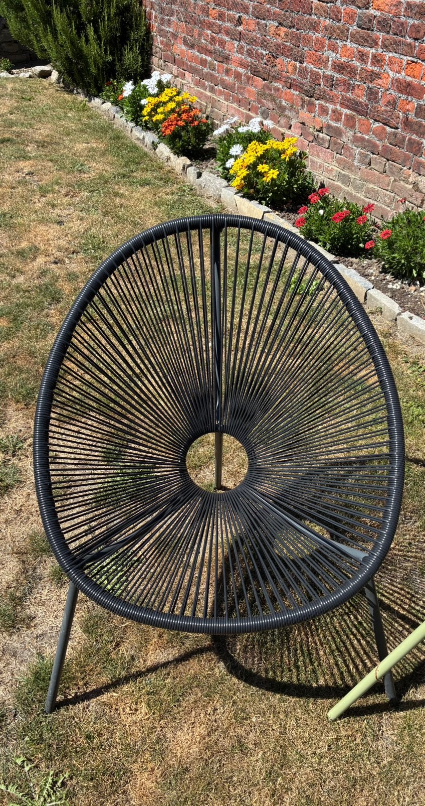 Chaise de jardin noire « Acapulco », Jardin & Terrasse, Enlèvement, Utilisé, Métal, Empilable