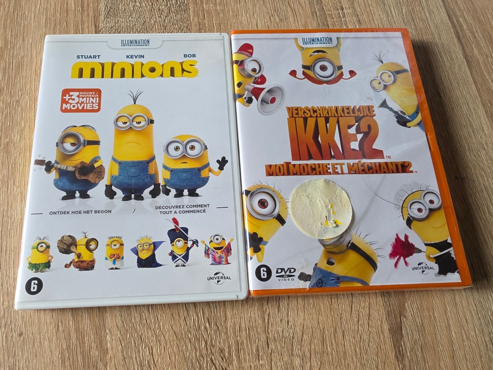 dvd's minions / verschrikkelijke ikke 2, Ophalen of Verzenden