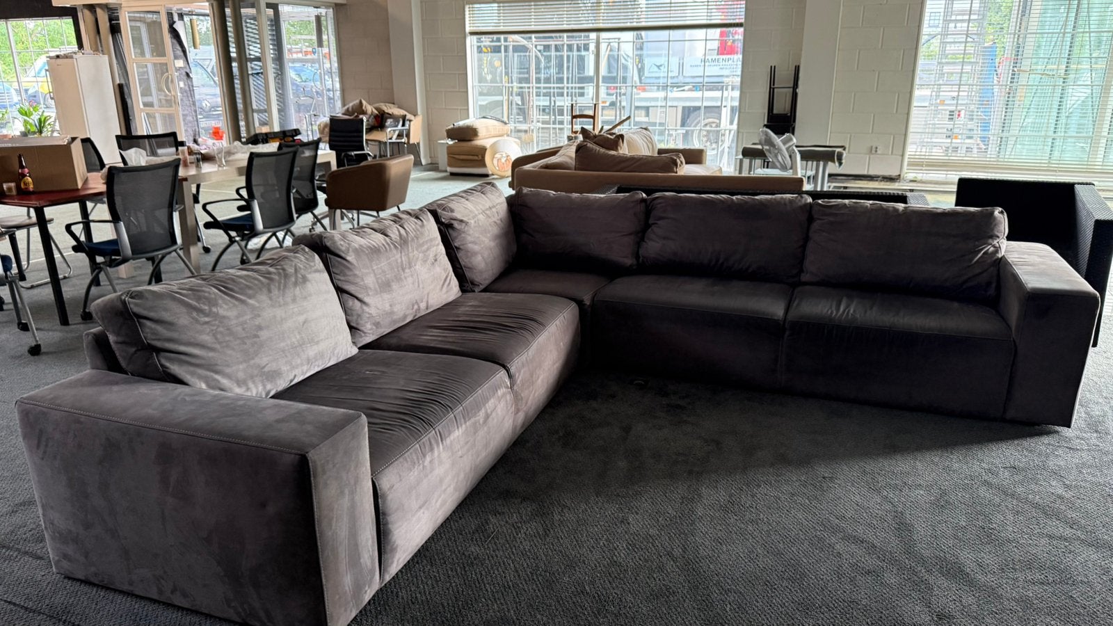 Gebruikte familie zetel | gratis levering en installatie, Ophalen, Gebruikt, Leer