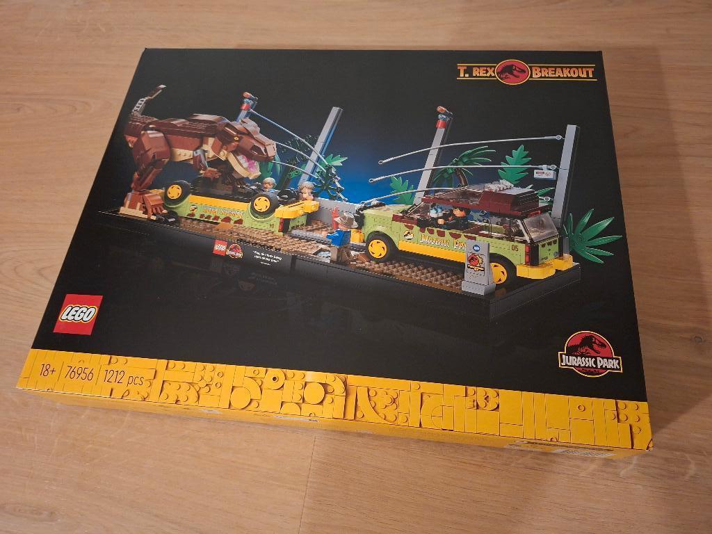 LEGO 76956 Jurassic World Jurassic Park T. rex Breakout, Enlèvement, Neuf, Ensemble complet, Lego