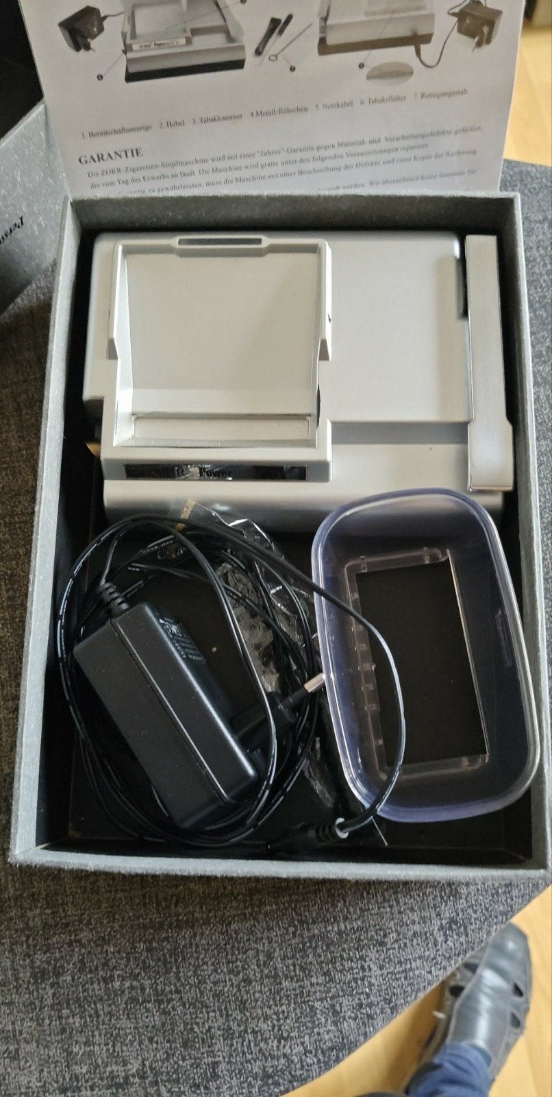 Zorr powermatic4 Sigaretten machine, Ophalen