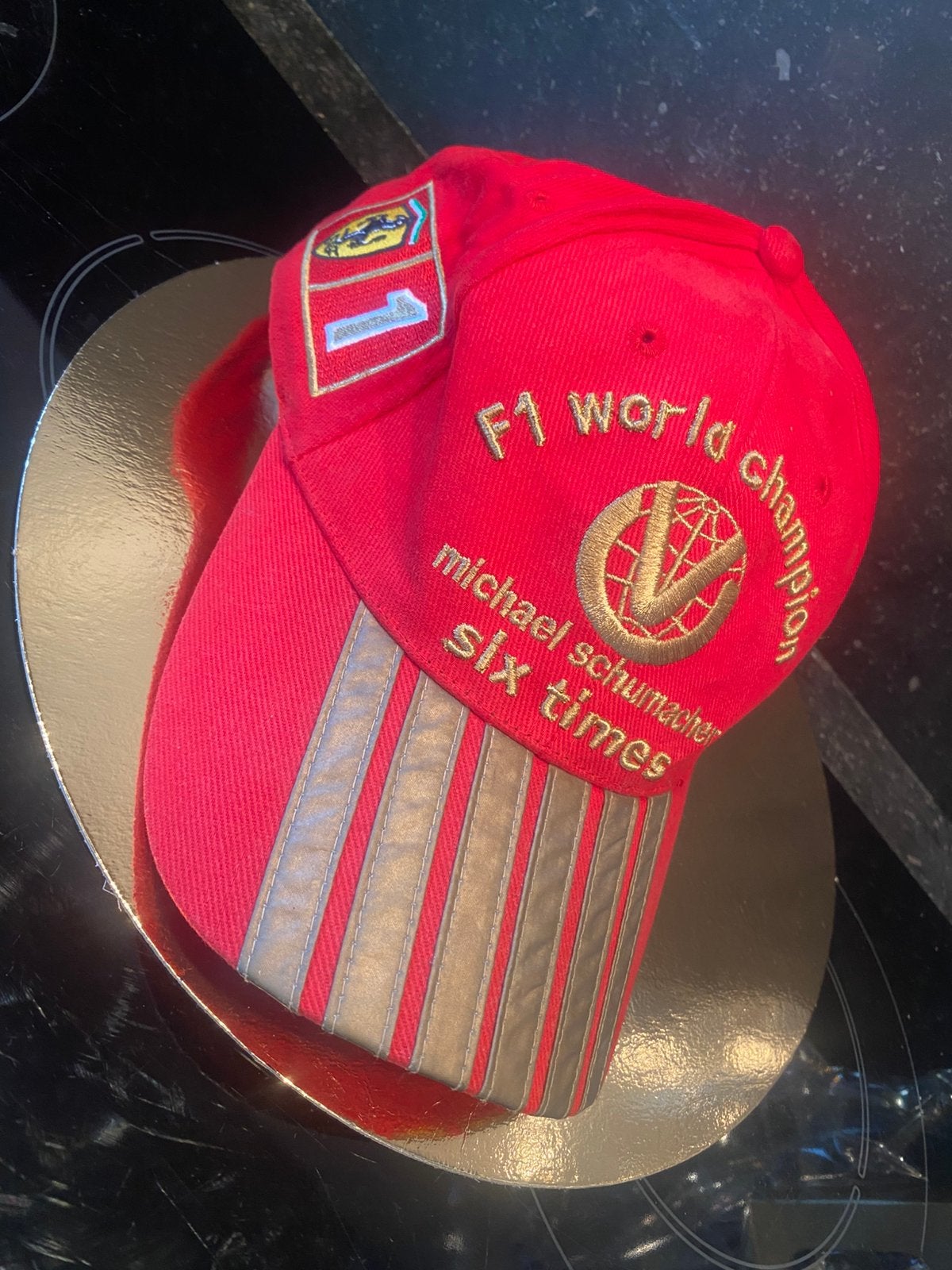 vintage formule 1 cap Ferrari Michael Schumacher 6x WC, Ophalen of Verzenden, Gebruikt, Formule 1